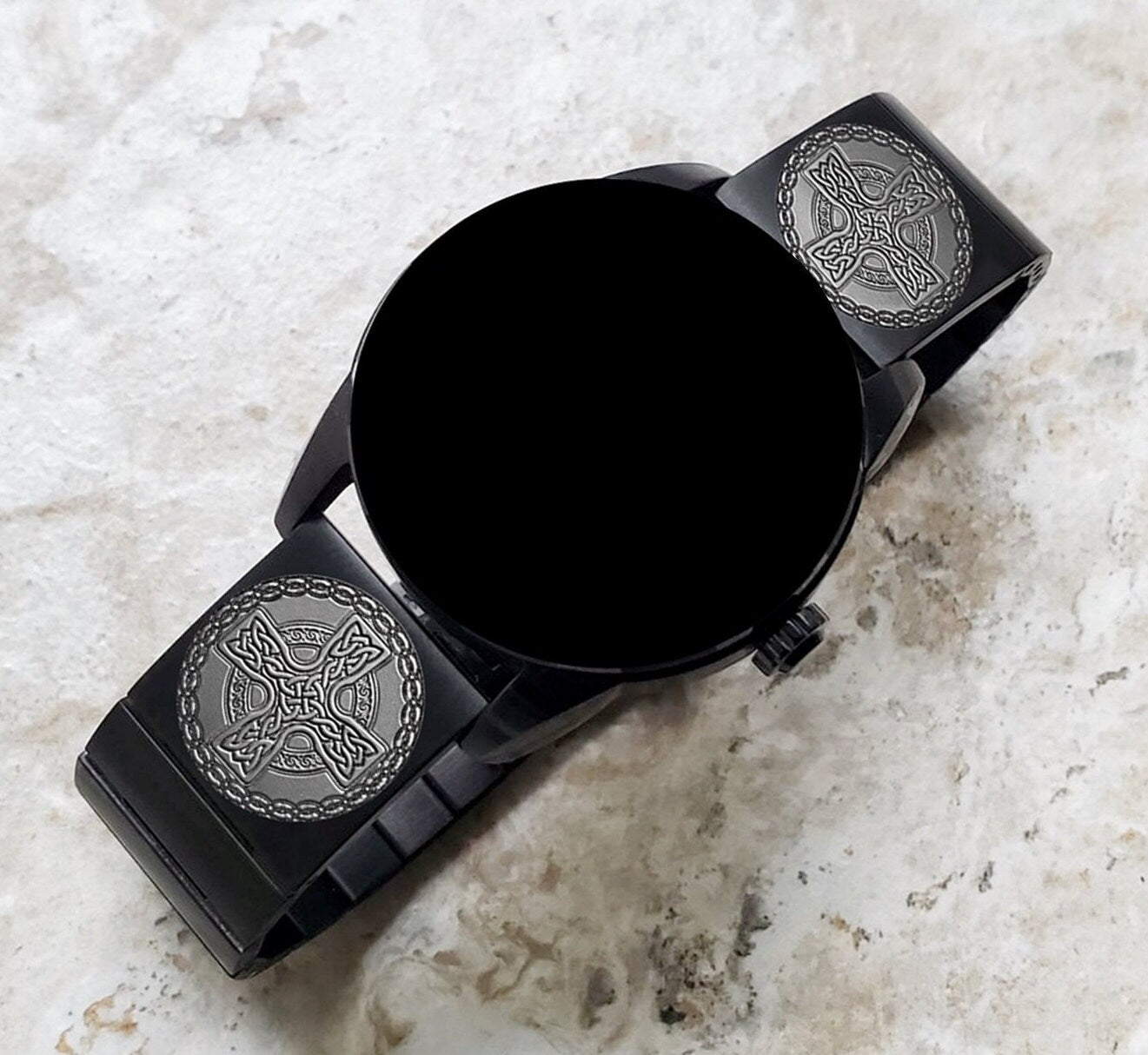 Engraved Watch Band for Garmin Forerunner 745 265 255 Venu 3 2 Vivoactive 4 Darth Vader First Avenger Black Stainless Steel Strap CC2 -B22